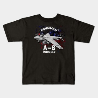 Grumman A-6 Intreduer warplane Kids T-Shirt